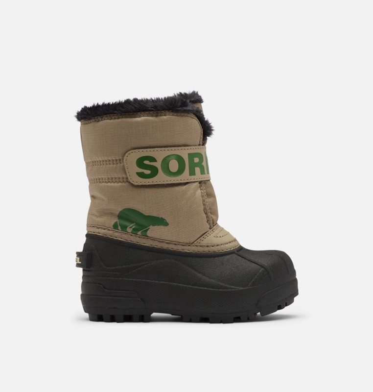 Botas Nieve Sorel Niños - Toddler Commander™ Kaki/Negras - 64217-EAOP